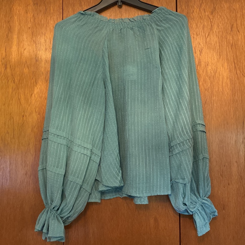 Out Of Town Top in Blue Jade Free People Color:Blue Jade - Picture 5 of 12